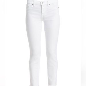 7 For All Mankind Roxanne Mid-Rise Stretch Cigarette Jeans 29